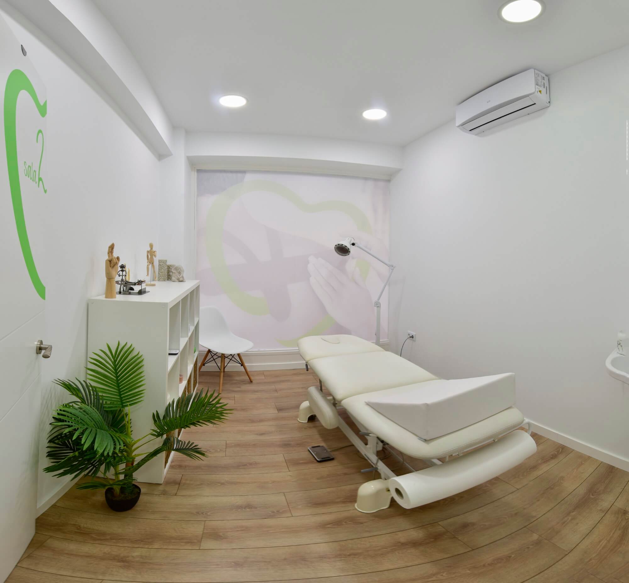 Sala de tratamientos para los pacientes de fisioterapia